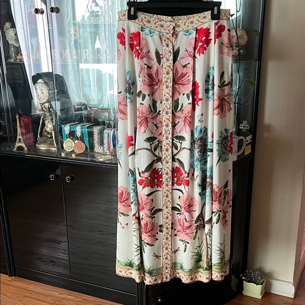 Floral Maxi Skirt - Multicolor